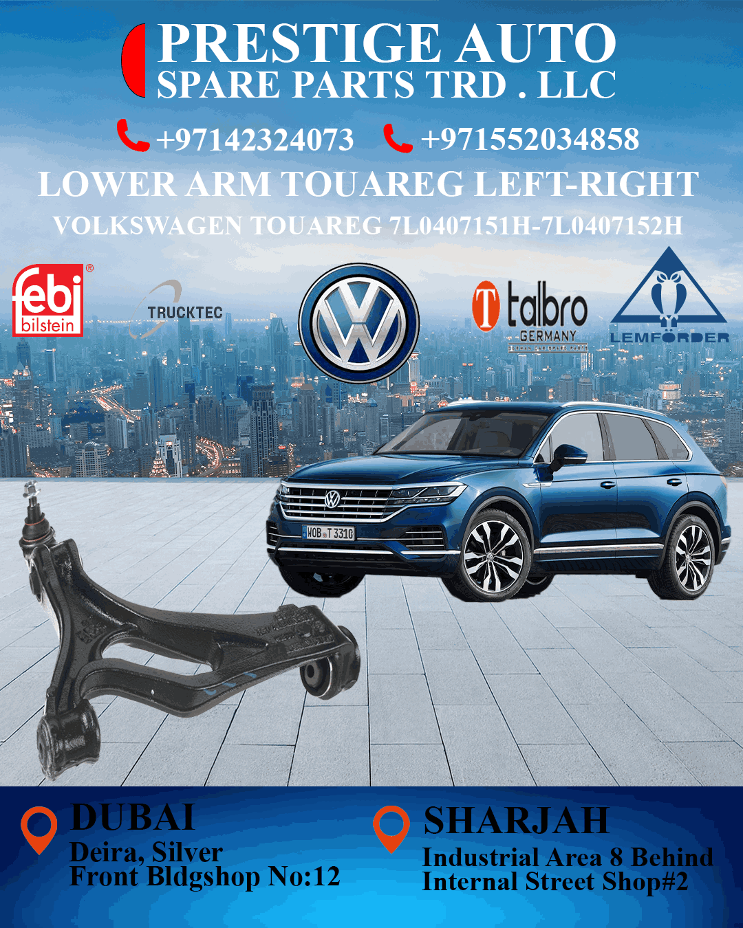 LOWER ARM TOUAREG LEFT-RIGHT
