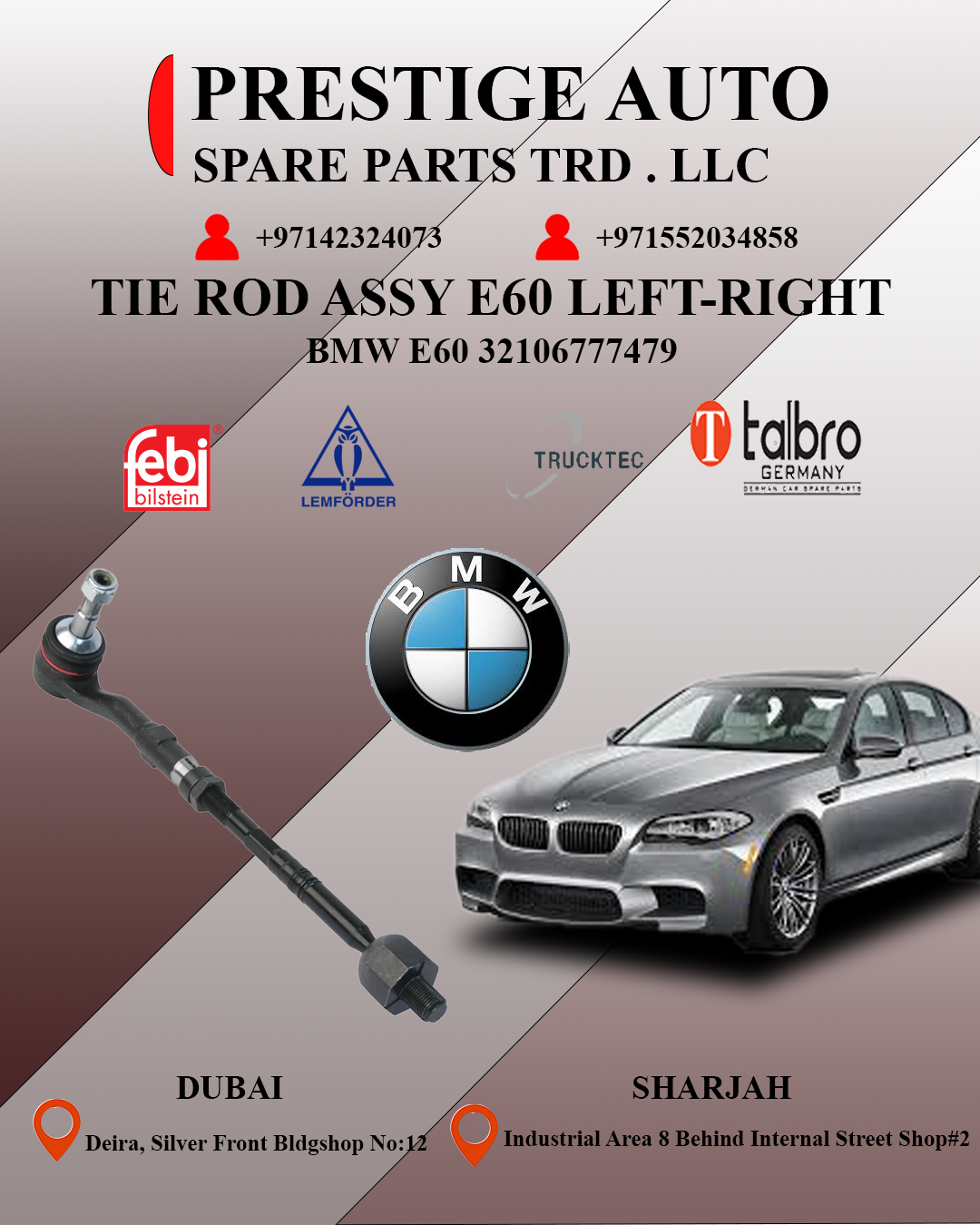 TIE ROD ASSY E60 LEFT-RIGHT